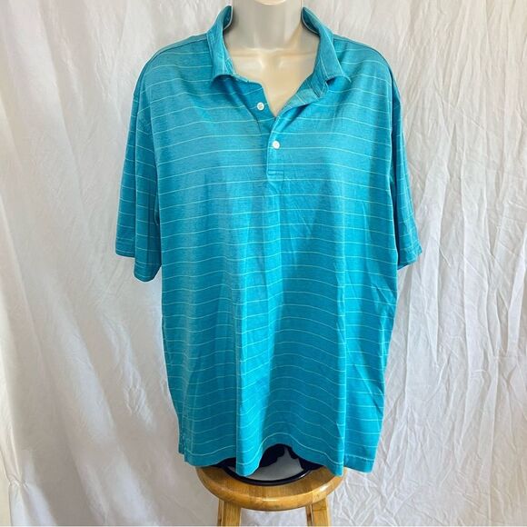 Men’s LG ~ Walter Hagen Light Blue ~ Golf Polo Tee - Picture 3 of 10